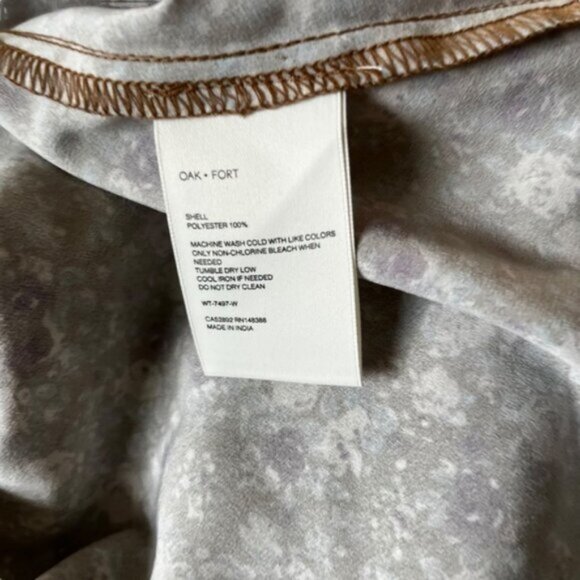 New Oak + Fort Long Sleeve Blouse Size XL - Picture 6 of 8